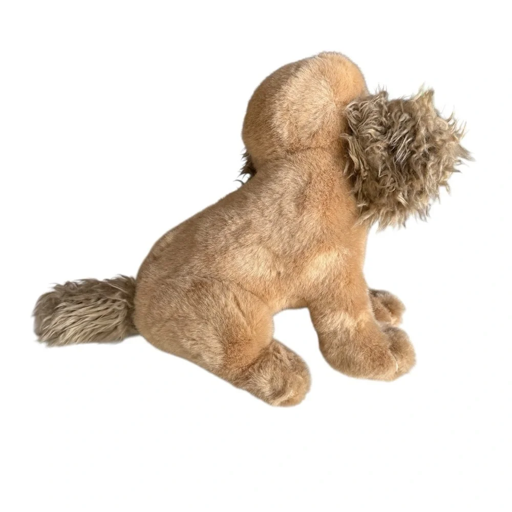 Vintage American Wego Stuffed Animal Plush Spaniel Dog 12” Tan Brown 1968